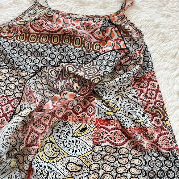 PEoples Project LA Womens Dress Medium Boho Patchwork Ruffle Cottagecore 14098 - Picture 7 of 9